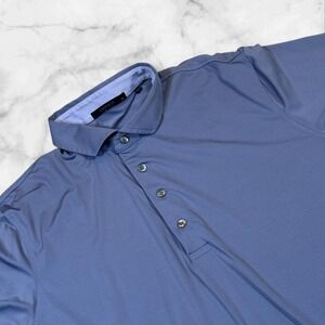 GREYSON‎ Golf Polo Shirt Men XL Purple Performance Stretch Short Sleeve MCC Logo